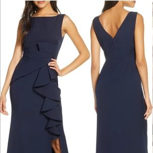 Eliza J navy blue formal gown